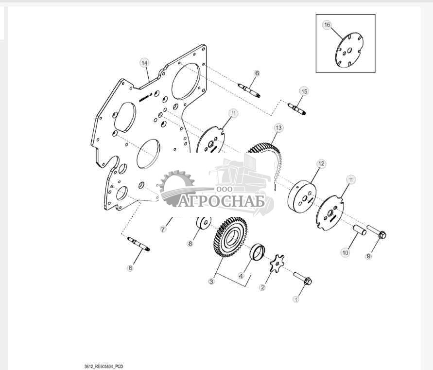 3612 Передняя пластина 